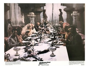 "Indiana Jones And The Temple Of Doom" 11x14 Lobby Card Dinner Ford Capshaw - Picture 1 of 3