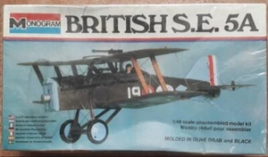 BRITISH S.E.5A (R.A.F. S.E.5A) 1/48 MONOGRAM VINTAGE - ANCORA CELLOFANATO! - Imagen 1 de 1