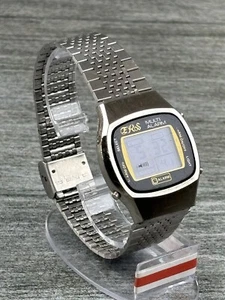 VTG ERos ERS Inc Digital Watch LC 720 Stainless Steel Multi Alarm Works Date - Picture 1 of 24