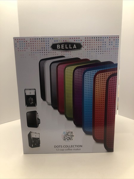 Bella 12 Cup Programmable Coffee Maker, Up to 24 Hours, Gray/Silver TESTED Photo Related