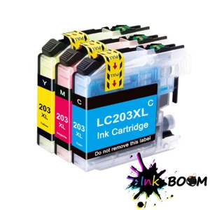 Cartucho de tinta 3 CMY compatible con Brother LC203 LC201 MFC-J460DW MFC-J480DW J485DW J885DW - Imagen 1 de 1