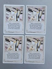 Resurrection x4 Playset, MTG Revised (1994) Rare White Sorcery NM