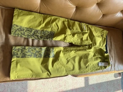 Pantalones de nieve ADIDAS para hombre M TERREX 3 capas de nailon postconsumo amarillos NUEVOS $400 NUEVOS CON ETIQUETAS Foto 1 de 4