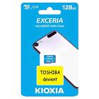 Toshiba Kioxia 128 Go 100 Mo/S - Carte Mémoire Micro Sdxc Exceria Uhs-I U1 Cl10