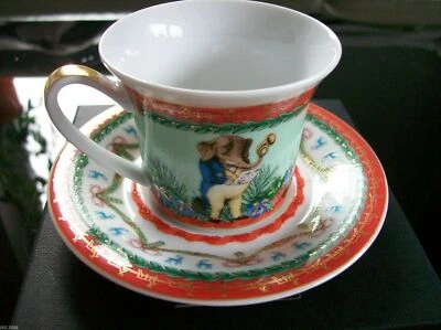 Rosenthal Versace 1 x Merry Christmas 2011 tazza espresso 2 pezzi***NUOVA & IMBALLO ORIGINALE***