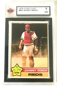 1976 O-PEE-CHEE MLB BASEBALL CARD #300 JOHNNY BENCH CINCINNATI REDS KSA 7 NM OPC - Picture 1 of 2