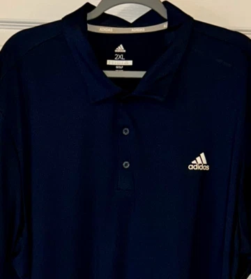 ADIDAS GOLF - Polo para hombre - Azul marino con logotipo blanco - 2XL Foto 1 de 4