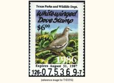 D2K Texas White-wing Dove 1986 $6.00