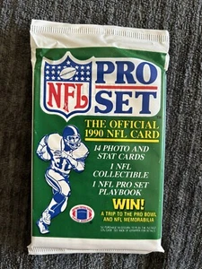 1990 Pro Set Series 1 Football cards- One Unopened Pack- Get A Lombardi Hologram - Picture 1 of 2