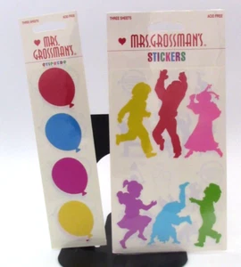 Vintage Mrs. Grossman's Stickers Balloons and Giant Children NEW Sealed pack PMG - Picture 1 of 4