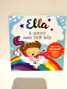 Personalized Name Magical Storybook ELLA A Unicorn Needs Your Help - Bild 1 von 4
