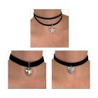 Star Heart Pendant Necklace Clavicle Chain Fashion Double Layer Choker Necklace