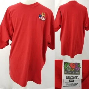 Fruit of the Loom Herren T-Shirt XXL 2XL Remember 9-11 American Flag bestickt - Bild 1 von 12