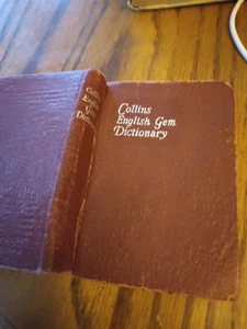 COLLINS  ENGLISH GEM DICTIONARY - PAPERBACK MINI -1963 - Picture 1 of 4