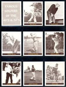 1978 B.J.B FAMOUS GOLFERS OF 1940's 1950's Full 25 Golf Card Set Ben Hogan MINT - Picture 1 of 6