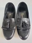 Vintage Bally Switzerland Men's Logan Black Kiltie Tassel Loafers 9.5M Shoes