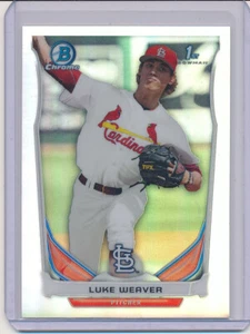 Luke Weaver 2014 Bowman Chrome Draft Refractor 1st #CDP23 Yankees Cardinals RC - Picture 1 of 2
