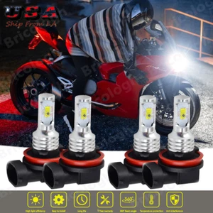4x LED H11 H9 For Kawasaki ZX1400A Ninja ZX14 2006 2007 Headlight Bulbs Kit - Picture 1 of 12