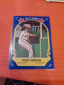STEVE CARLTON 1981 FLEER STAR STICKER BASEBALL CARD # 85 PHILADELPHIA PHILLIES