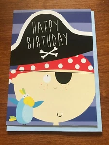 Childs Pirate Themed Birthday Card - NEW - Picture 1 of 1