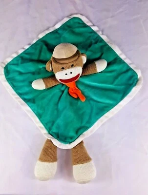 Baby Starters Calcetín Mono Verde Satinado Manta de Seguridad con Bufanda Naranja 2014 Foto 1 de 4