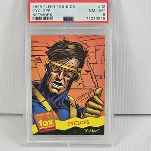 Cyclops 1995 X-Men Fleer Ultra Fox Kids Cartoon Card #92 (NM) PSA 8 - Picture 1 of 5