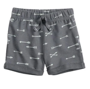 NWT Baby Boys Jumping Beans French Terry Shorts Gray Arrows Size 6 Months - Picture 1 of 3