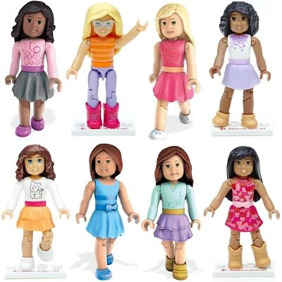 Mega Bloks American Girl Doll 8 pack Series 1 Personalize Style Figures - Image 1 of 2