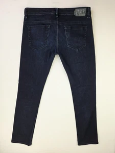 Jeans Diesel Taglia 34X32 Uomo Thaver Slim Skinny Elasticizzato Blu Denim 5 Tasche Logo - Foto 1 di 11