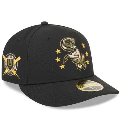 Men's New Era  Black Chicago White Sox 2024 Armed Forces Day Low Profile 59FIFTY - Image 1 of 4
