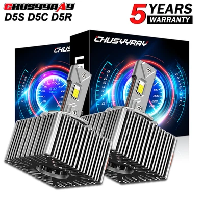 Bombillas de faros LED D5S alto-bajo para Chevrolet Cheyenne 2016-2018 reemplazar HID Foto 1 de 4
