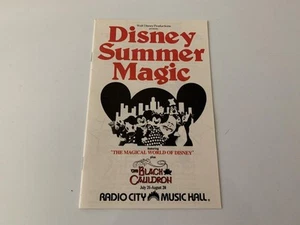 Disney Summer Magic 1985 Program Black Cauldron Radio City Music Hall - Picture 1 of 3