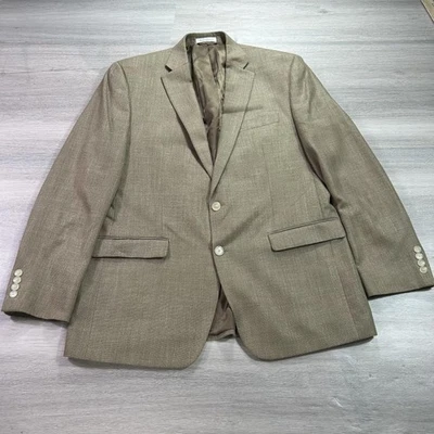 Blazer Abrigo Deportivo Lauren Ralph Lauren Para Hombres 44L Tostado Mezcla de Lino Chaqueta de Dos Botones Foto 1 de 4