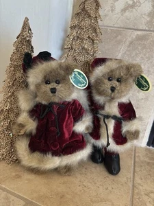 Bearington Bears CHRIS & MISS EVE #1477/8 Xmas. 10" Santa & Mrs. Santa Neu mit Etikett🎄 - Bild 1 von 24