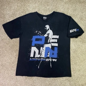 Vintage BJ Penn T-Shirt Uomo L The Prodigy UFC 94 MMA Fighting BJJ Combat Sports - Foto 1 di 23