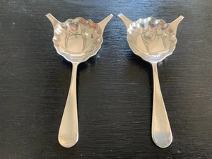 "ADLERS**NEW ORLEANS" SILVERPLATE WARMING SPOONS: REED & BARTON, COGNAC / BRANDY - Picture 1 of 11