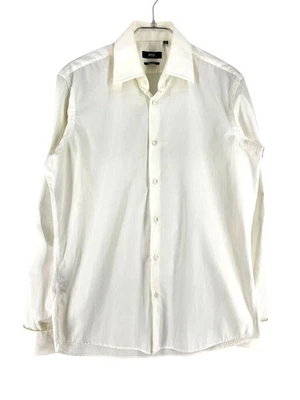 HUGO BOSS Regular Solid White Shirt Casual Formal Men Size S (39 - 15 1/2) - Image 1 of 4