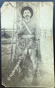 Winchester Model 1897 Pump Shotgun RPPC Photo Postcard Deer Hunting Williams KY - Picture 1 of 6