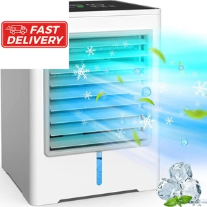 Portable Air Conditioners, Evaporative Cooler with 3 Speeds, USB white - Picture 1 of 7