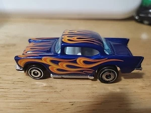 2019 Hot Wheels HW Flames Series Blue '57 Chevy NM lose - Bild 1 von 4