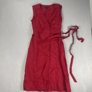 Banana Republic Dress Women’s Size 4 Red Blazer Wrap Full Length - Picture 1 of 8