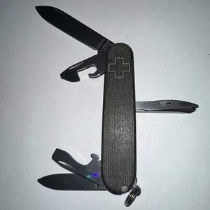 Navaja suiza Victorinox Tinker 91 mm con escalas de fibra de carbono personalizadas - Imagen 1 de 8