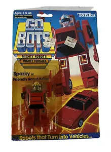 1985 Tonka GoBots SPARKY 50 Friendly Robot Sealed on Card~2 - Picture 1 of 3