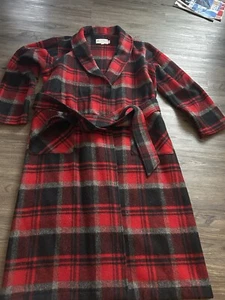 Bemidji Woolen Mills VINTAGE RARE Buffalo Plaid Mens Lounge Robe Sz. LargeUSA - Picture 1 of 9