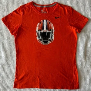 Clemson Tigers Mujer XL NIKE Camiseta Calce Ajustado Atlético Fútbol Casco Usado en Excelente Condición - Imagen 1 de 7