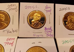 2005 S GEM Proof One Native Dollar Sacagawea America Soaring Eagle Sweet Babes - Picture 1 of 5