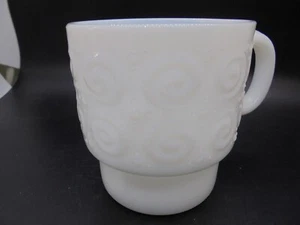Milk Glass Hazel Atlas 8oz Coffee Cup 1960s - Picture 1 of 5