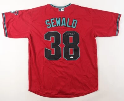 Paul Sewald Signed Arizona Diamondbacks Nike Jersey (JSA COA) D-Backs Closer - Image 1 of 4