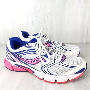 Saucony Grid Liberate White Pink Purple Running Shoe Women's Sz 10 US s15231-12 - Picture 1 of 11