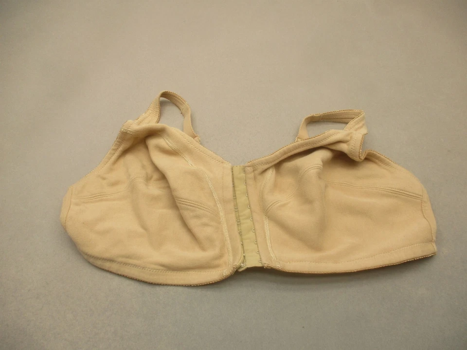 Sujetador Demi 46D Comfort Choice Mujer Beige Algodón Sin Forro Inalámbrico Cierre Frontal 8H Foto 1 de 4